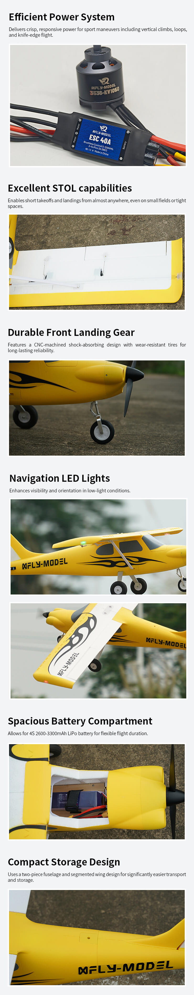 XFLY 1300MM VENTURE HIGH WING ADVANCED TRAINER