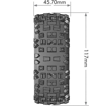 LOUISE RC B-ULLDOZE REMOVABLE 17MM HEX 0"& 1/2" OFFSET