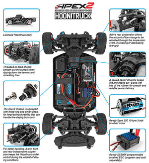 TEAM ASSOCIATED HOONITRUCK APEX 2 RTR 4WD