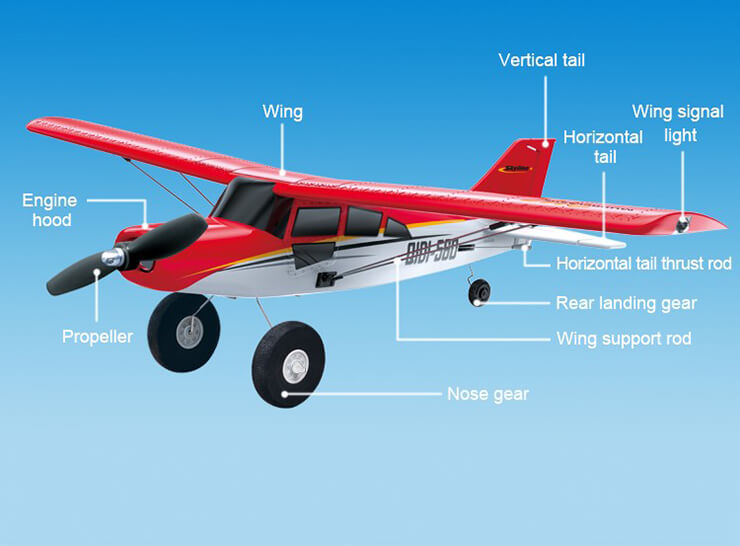 KOOTAI MAULE 512MM BRUSHLESS 4CH WITH GYRO EPP RTF - MODE 2 (RED)