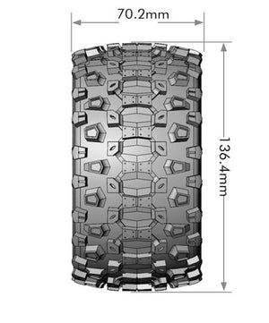 LOUISE RC MT-UPHILL T-MAXX SOFT 1/2" OFFSET HEX 17MM BLACK