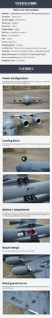 XFLY QUAD 40MM EDF GLOBEMASTER C-17 1200MM W/O TX/RX/BATT