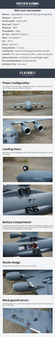 XFLY QUAD 40MM EDF GLOBEMASTER C-17 1200MM W/O TX/RX/BATT