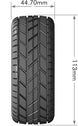 LOUISE RC B-ROCKET REMOVABLE 17MM HEX 0"& 1/2" OFFSET