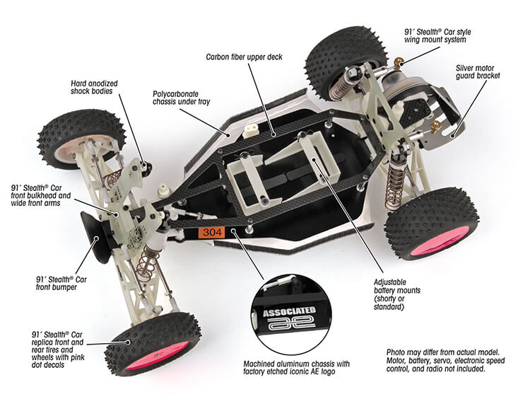 TEAM ASSOCIATED RC10 '91 STEALTH CAR