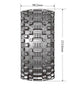 LOUISE RC X-UPHILL BLACK MOUNTED ARRMA KRATON 8S HEX 24MM