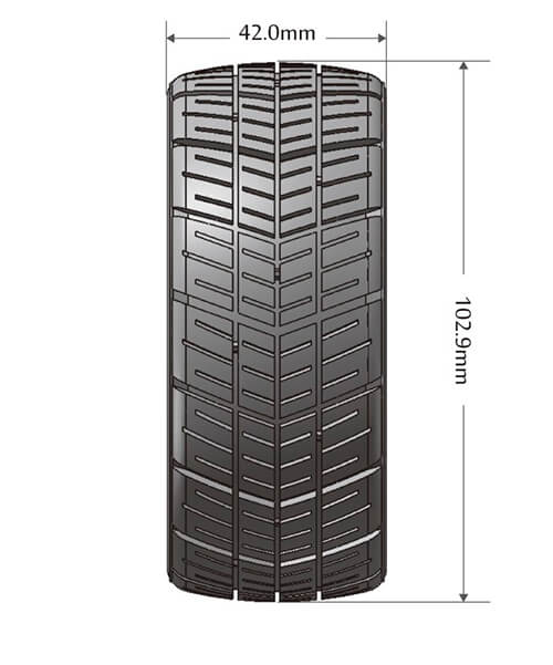 LOUISE RC GT-SHIV 1/8 FR/RR SUPER SOFT HEX 17MM SPOKE BLACK CHROME