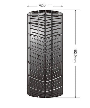 LOUISE RC GT-SHIV 1/8 FR/RR SUPER SOFT HEX 17MM SPOKE BLACK CHROME