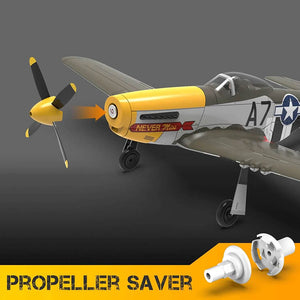 VOLANTEX P-51D MUSTANG GREEN 4CH 500MM BRUSHLESS WITH GYRO RTF