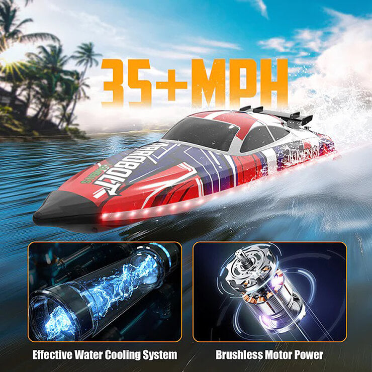 VOLANTEX ARROBOLT 'LUMEN' SR40 BRUSHLESS BOAT RTR COMBO RED
