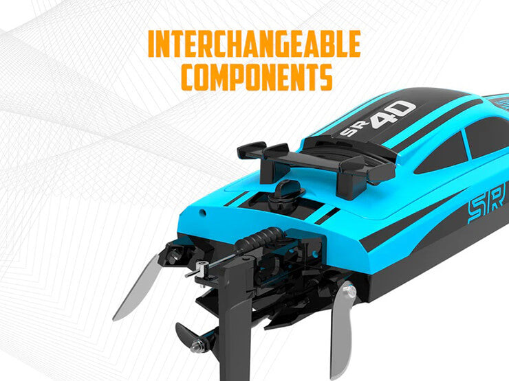 VOLANTEX ARROBOLT SR40 40CM BRUSHLESS BOAT RTR - BLUE (WITH USB CHARGER)