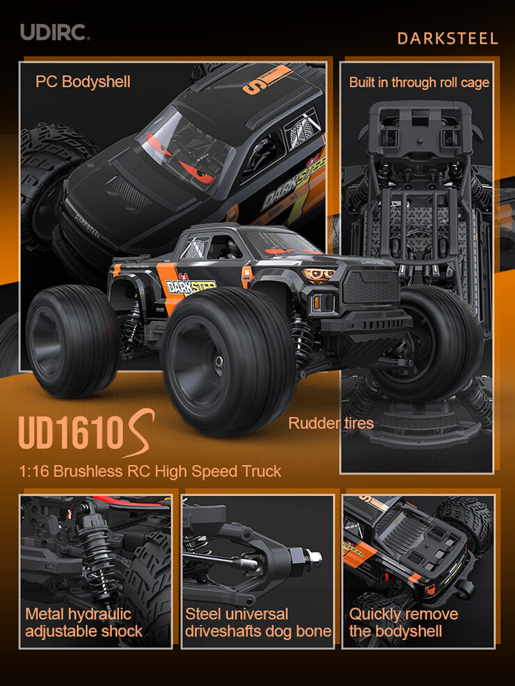 UDI RC SNOWCLAW MONSTER TRUCK 1/16 BRUSHLESS RTR PRO PLUS