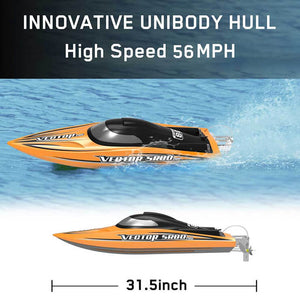 VOLANTEX VECTOR SR80 PRO ARTR BOAT (NO BATT)- BLACK/ORANGE