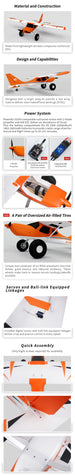 XFLY GLASTAR V2 BUSH/TRAINER 1233MM WINGSPAN WITHOUT TX/RX/BATT