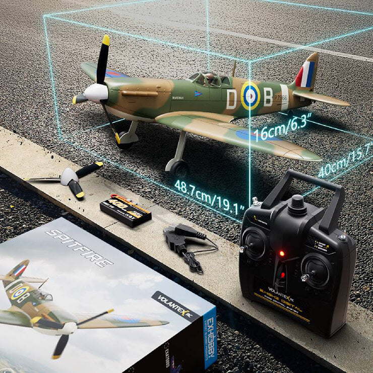 VOLANTEX SPITFIRE MKII 4CH 500MM BRUSHLESS WITH GYRO RTF