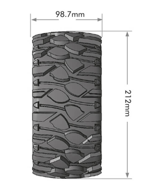 LOUISE RC X-ROWDY BLACK XMAXX MOUNTED 24MM HEX