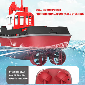 HENG LONG 1/72 RTR TUGBOAT 686 2.4GHZ 230MM LENGTH GREEN