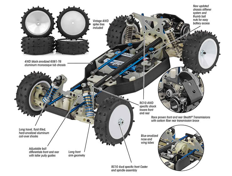 TEAM ASSOCIATED RC10 4WD TEAM KIT