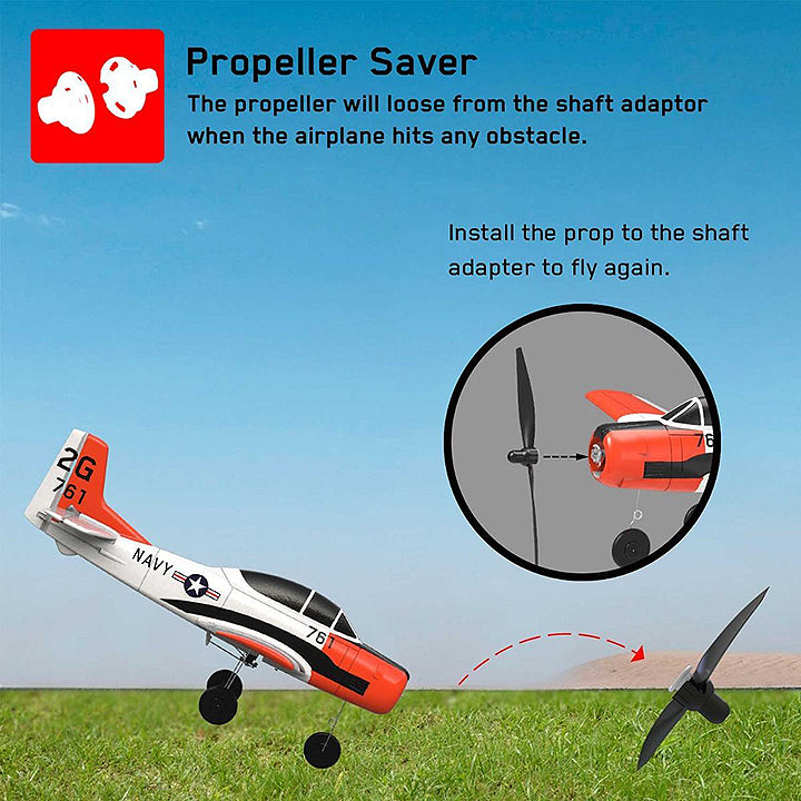 VOLANTEX T-28 TROJAN 4CH 400MM BRUSHED W/GYRO EPP RTF