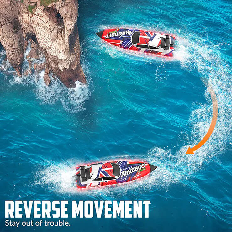 VOLANTEX ARROBOLT 'LUMEN' SR40 BRUSHLESS BOAT RTR COMBO RED