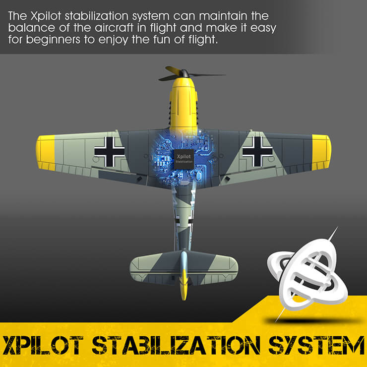 VOLANTEX MESSERSCHMITT BF109 400MM BRUSHED W/GYRO EPP RTF