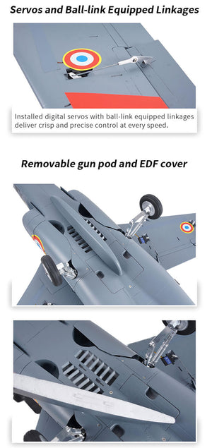 XFLY 80MM ALPHA EDF 970MM JET WITHOUT TX/RX/BATT - BLUE