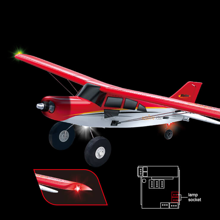 KOOTAI MAULE 512MM BRUSHLESS 4CH WITH GYRO EPP RTF - MODE 2 (RED)