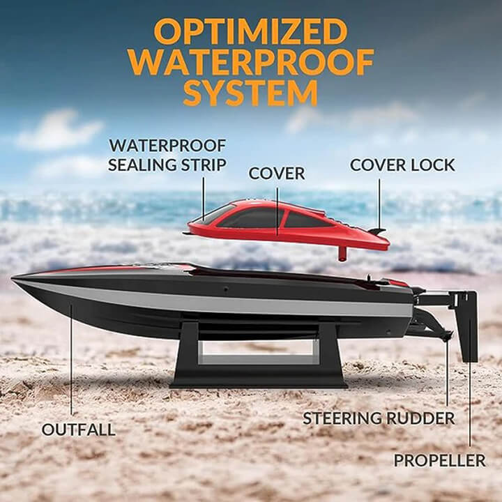 VOLANTEX RACENT VECTOR LUMEN BOAT RTR RED