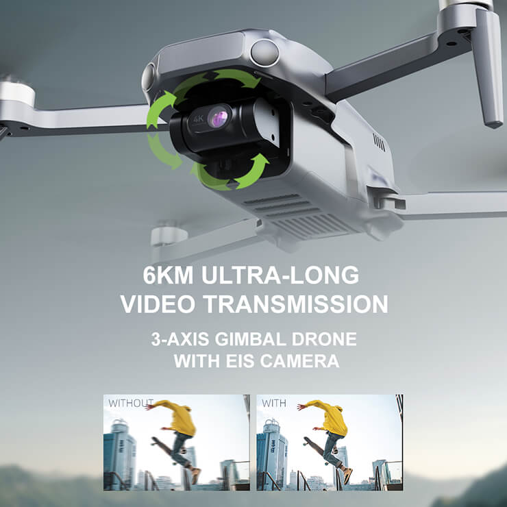 UDI RC U98 PRO MINI DRONE 4K 249G, 3-AXIS GIMBAL,GPS,EIS