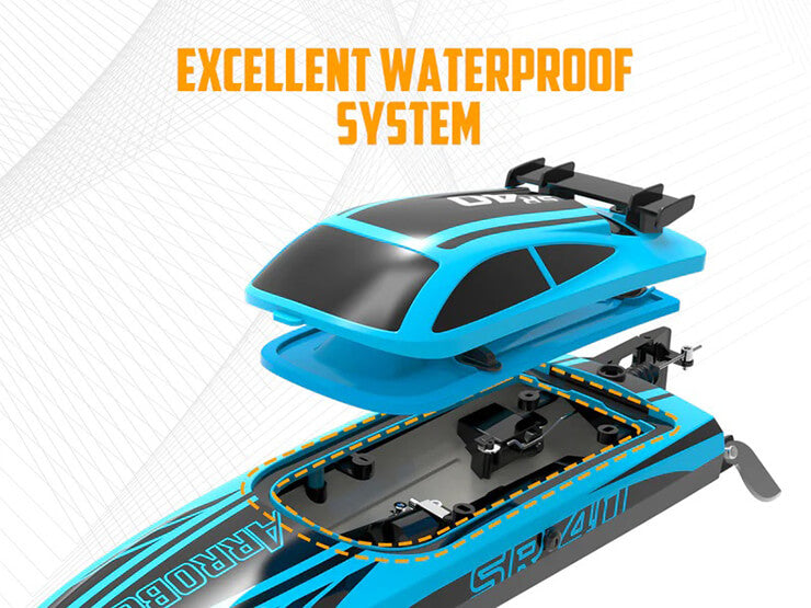 VOLANTEX ARROBOLT SR40 40CM BRUSHLESS BOAT RTR - BLUE (WITH USB CHARGER)