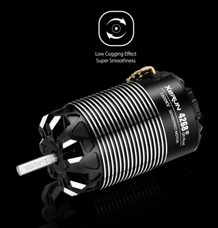HOBBYWING XERUN 4268SD 2400KV BLACK G3 MOTOR 1/8TH ON-ROAD