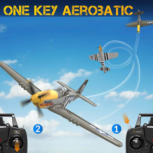 VOLANTEX P-51D MUSTANG GREEN 4CH 500MM BRUSHLESS WITH GYRO RTF