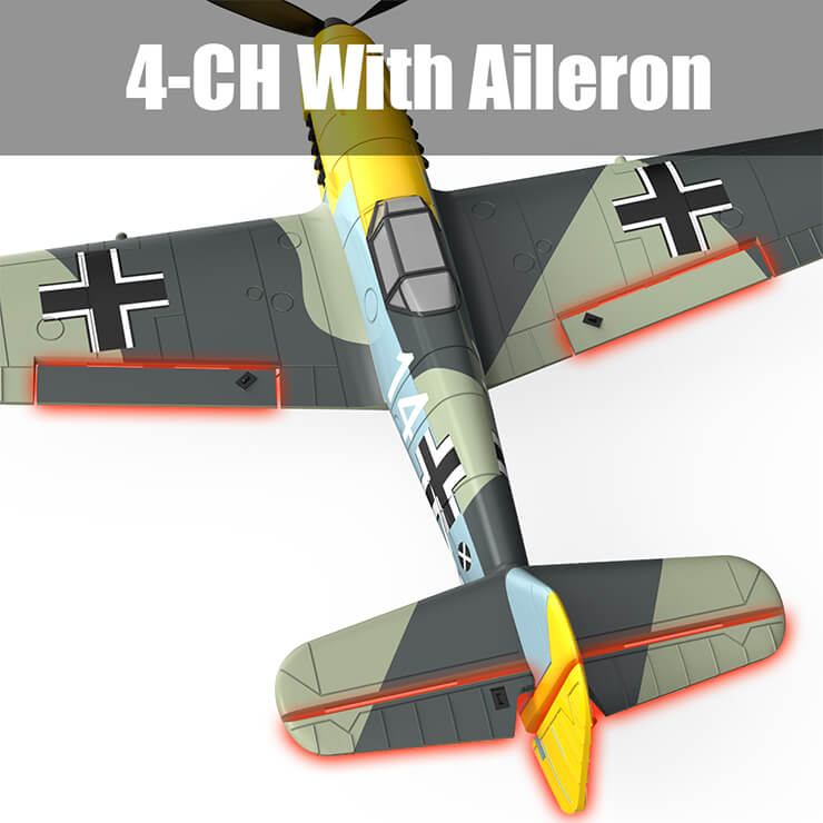 VOLANTEX MESSERSCHMITT BF109 400MM BRUSHED W/GYRO EPP RTF