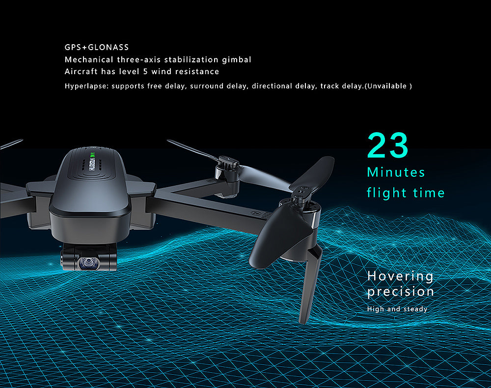 HUBSAN ZINO PRO FOLDING DRONE 4K, FPV, 5. 8G, GPS, FOLLOW, RTH