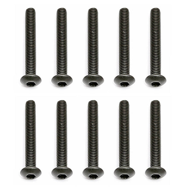 TEAM ASSOCIATED M3 X 22 BUTTON HEAD HEX SCREWS (10)