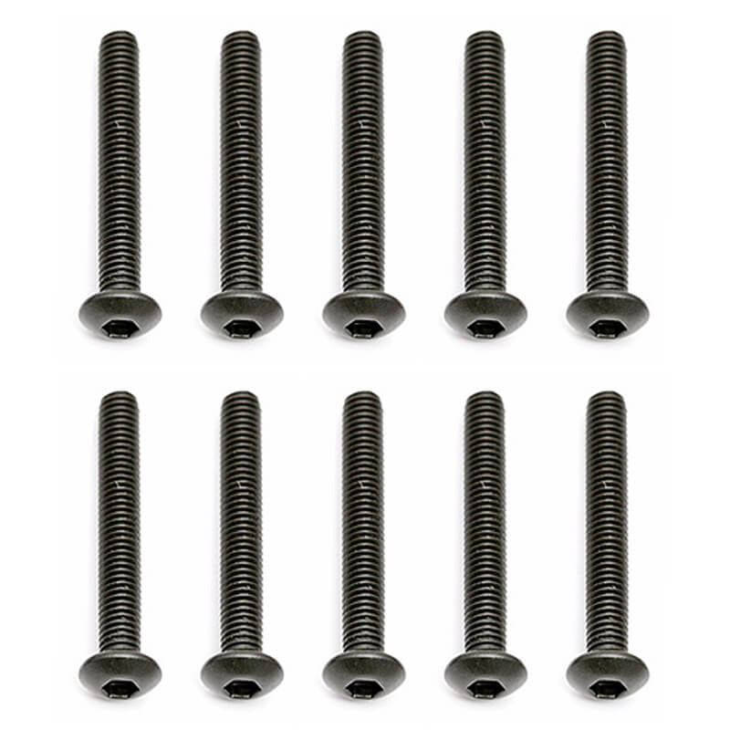 TEAM ASSOCIATED M3 X 22 BUTTON HEAD HEX SCREWS (10)