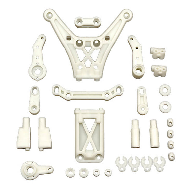 TEAM ASSOCIATED DC10 STEERING BELLCRANK/TOP PLATE - NATURAL