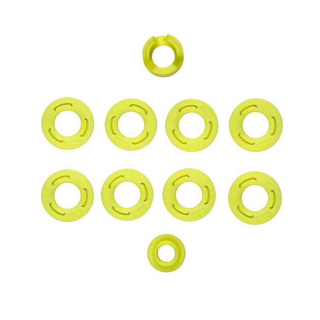 TEAM ASSOCIATED RC28R FT SIDE WALL FLANGE SET, YELLOW