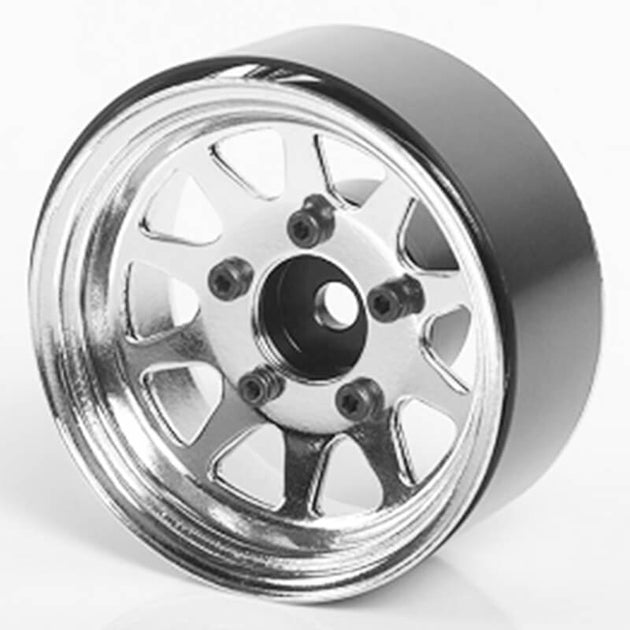 RC4WD OEM STAMPED STEEL 1.55" BEADLOCK WHEELS (CHROME)