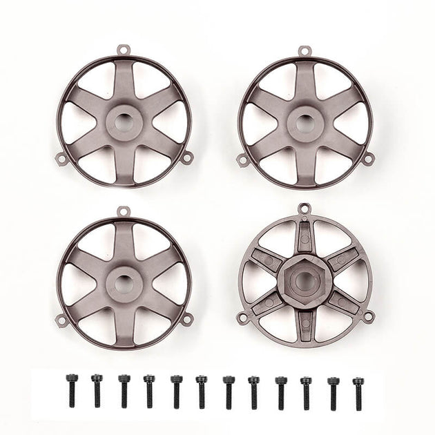 TEAM ASSOCIATED DC10 FT ADJ. WHEEL FACE PLATE, BRONZE (4)