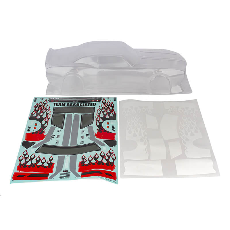 TEAM ASSOCIATED DC10 CLASSIC BODY SET, CLEAR