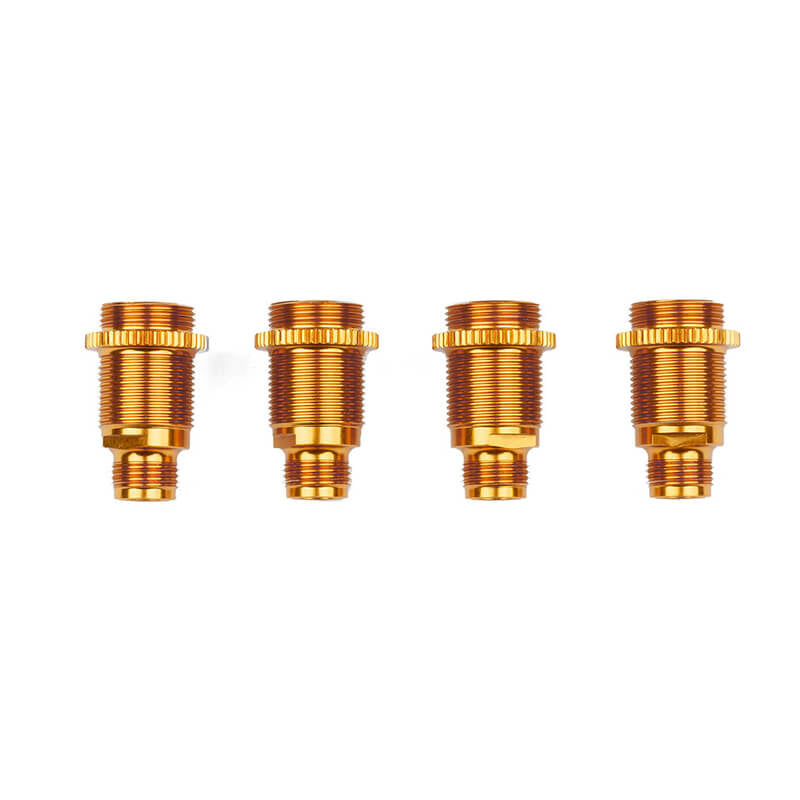 TEAM ASSOCIATED 6X6 ALUMINIUM SHOCK BODIES, GOLD