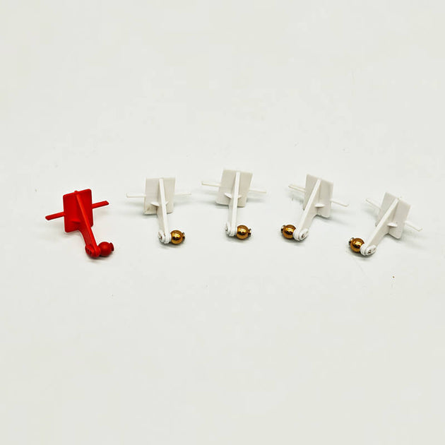 XFLY TWIN 40MM J-65 CONTROL HORNS - RED