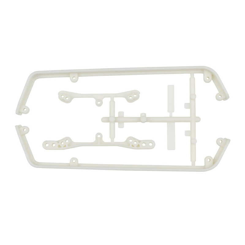 TEAM ASSOCIATED 6X6 SIDE RAILS AND TOWER COVERS, NATURAL