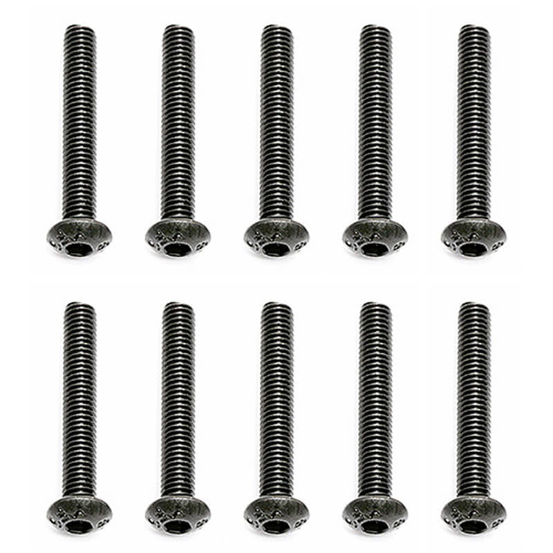 TEAM ASSOCIATED M3 X 20 BUTTON HEAD HEX SCREWS (10)