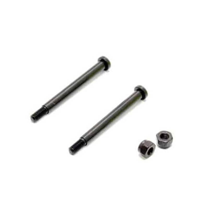 HOBAO HYPER EX10 NEW REAR HUB HINGE PINS M2.6X36.4 W/NUT (2)