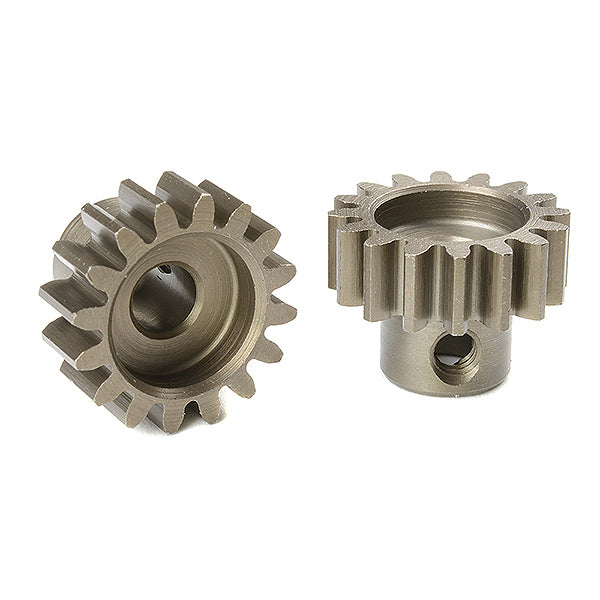 CORALLY M1.0 PINION SHORT HARDENED STEEL 16 TEETH SHAFT DIA. 5MM MOD1