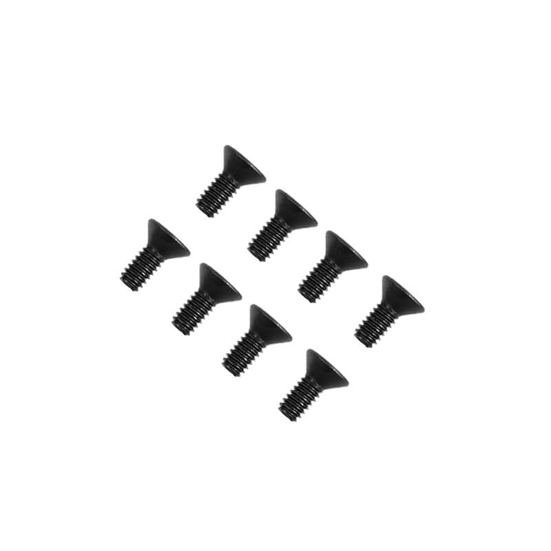 FTX FLAT HEAD HEX SCREW M3 X 8MM (8PC)