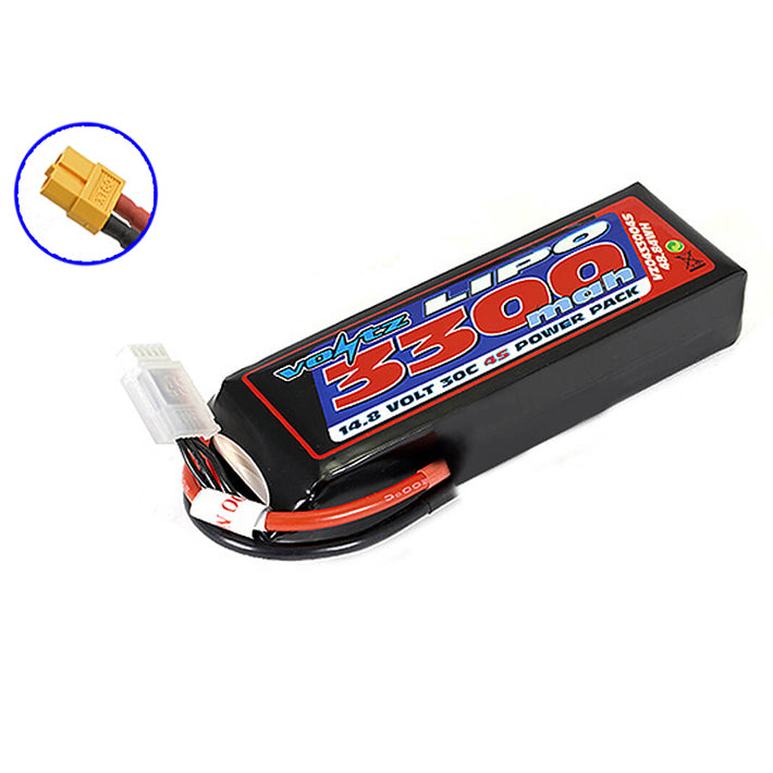 VOLTZ 3300MAH 14.8V 30C LIPO W/XT60