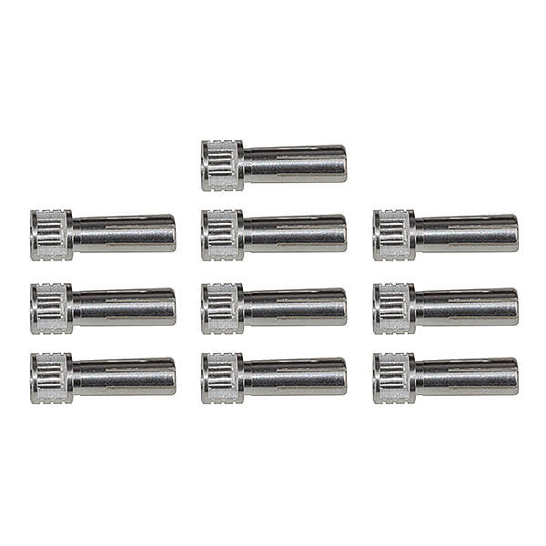 REEDY GRIP BULLET CONNECTORS SILVER 5MM X 14MM (10)